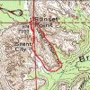 Mapa topograficzna ścieżki Navajo Loop