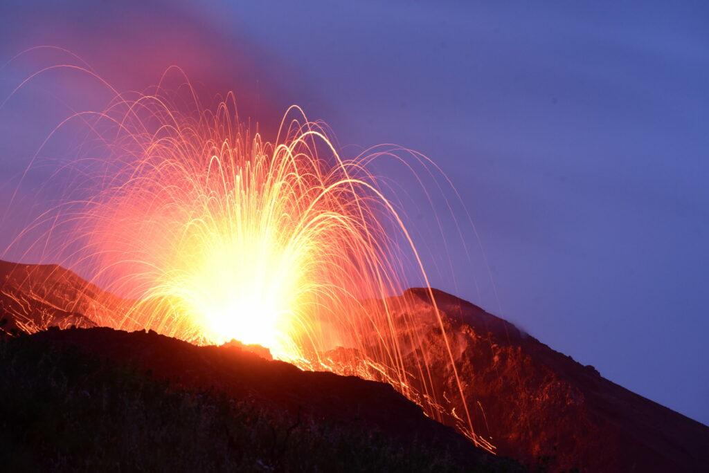 Strobmoli eruption